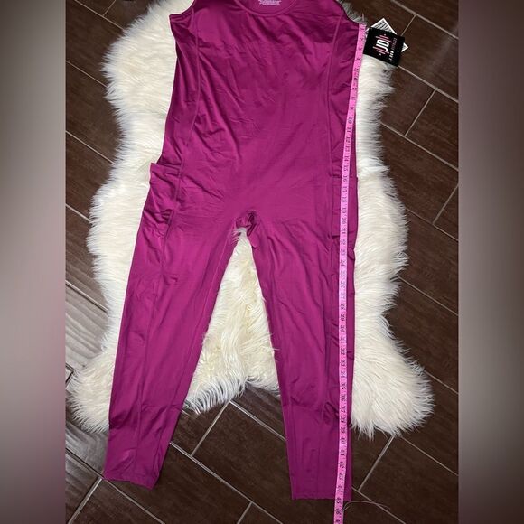 J.Dow Fitness magenta sleeveless jumpsuit sz XXL - Picture 13 of 13